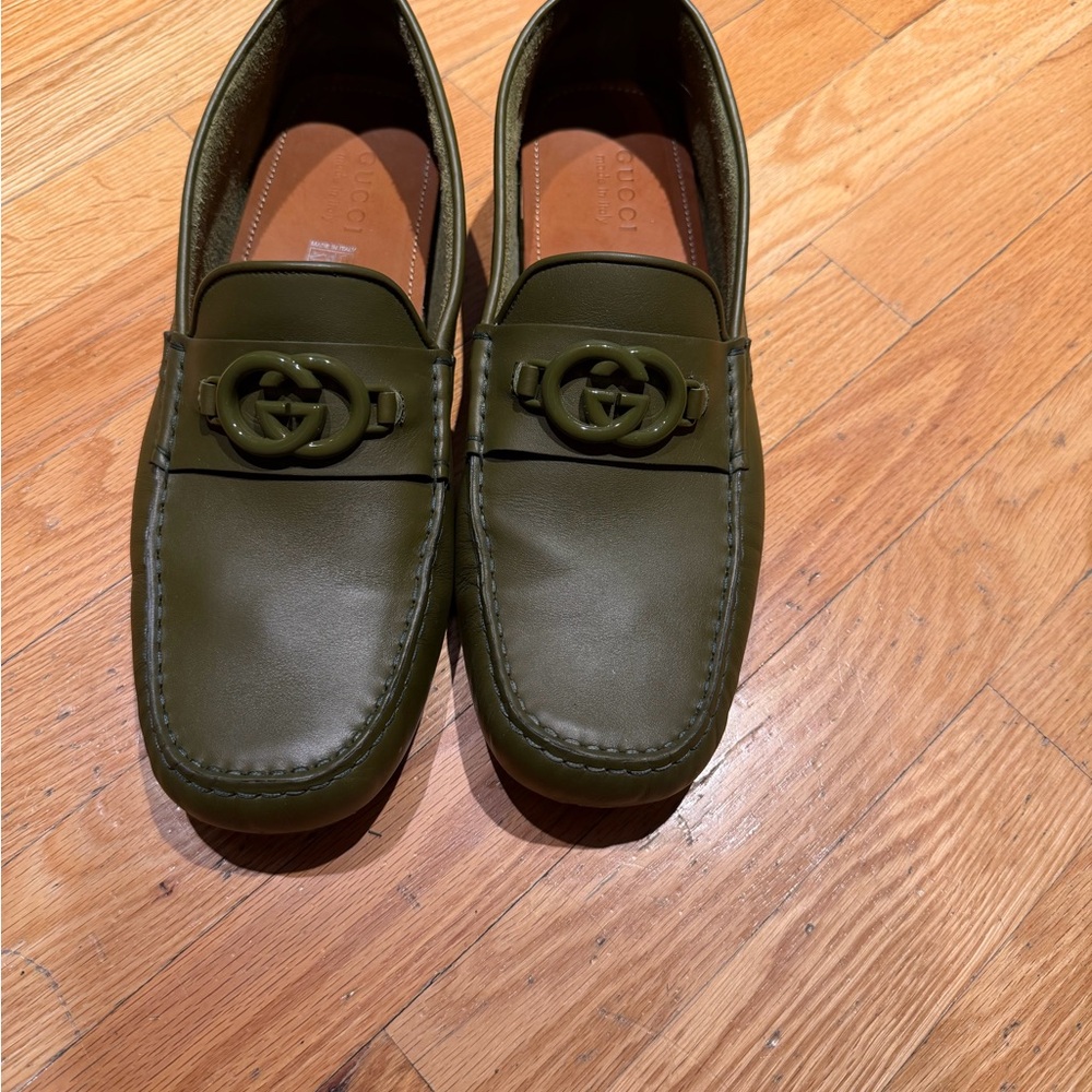 Gucci Forest Green Men's Loafers